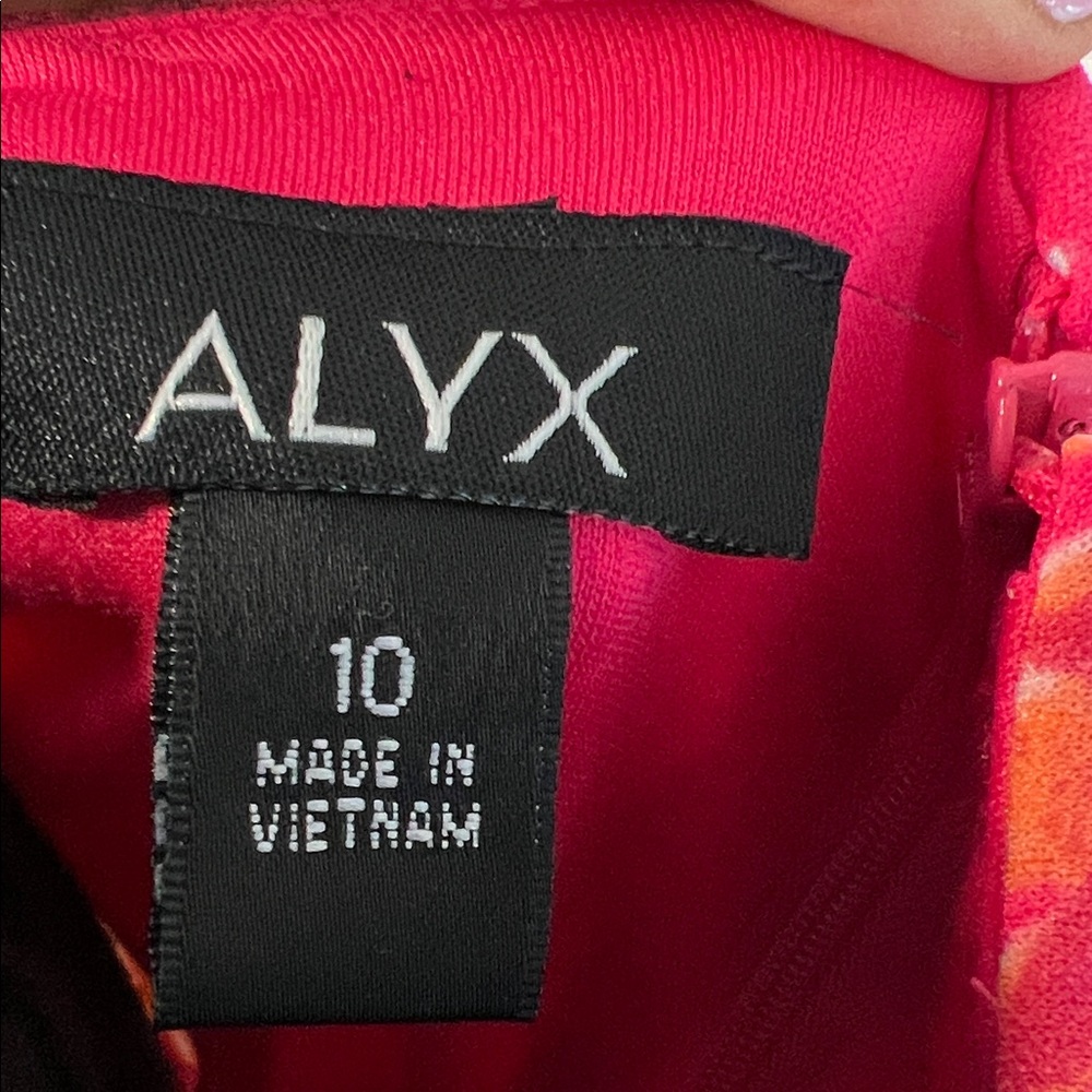 Alyx Vibrant Floral Midi Dress - Pink floral size 10 - Picture 2 of 7
